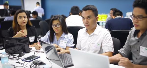 Cebu Institute of Technology-University (CIT-U) students designed a mobile application to help consumers find junk shops that buy discarded house and office materials. (VIDEO GRAB FROM ACCENTURE YOUTUBE)