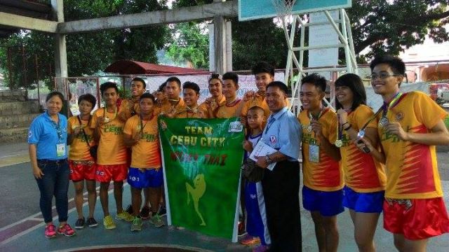 Members of Team Cebu City Muay Thai show the medals they won in the recent PNG meet in Antique.