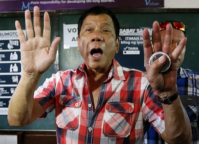 Duterte reveals to the media his plans to restore the death penalty. (AP)
