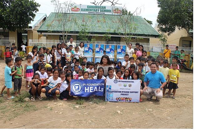 IPI Foundation turns over sinks to Compostela school - Inquirer.net