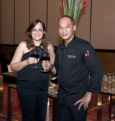 Dr. Devi Leano- VP of Sales and  Operations for Eye  Society with  Executive Chef Chachpol Suaisom