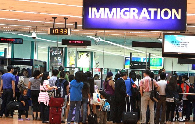 The Bureau of Immigration augments its personnel at the Ninoy Aquino International Airport following the resignation of its employees due to unpaid overtime. (INQUIRER)