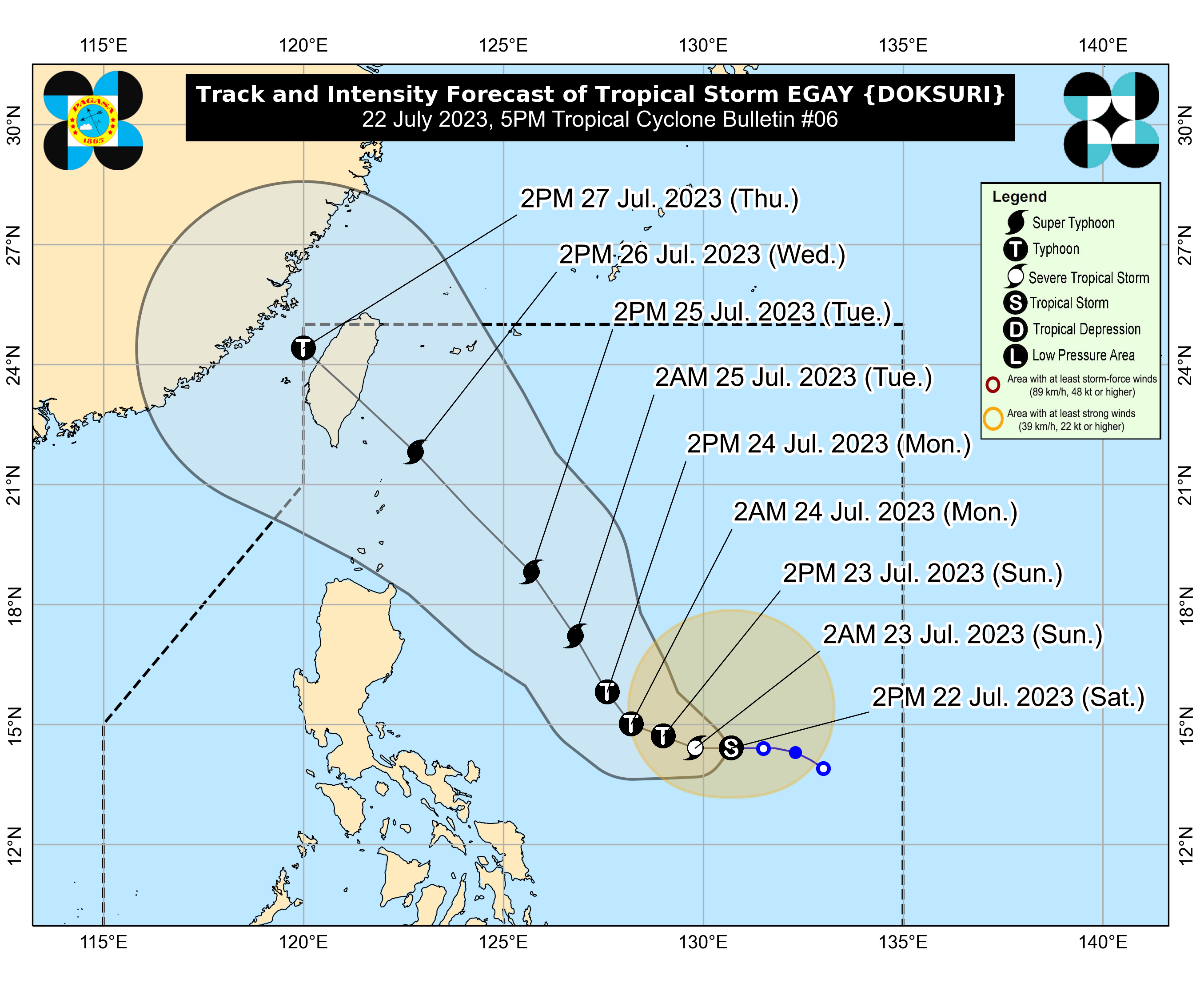 Tropical Storm Egay Slightly Strengthens May Intensify In Next 12