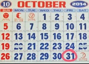 October 31 is not a holiday