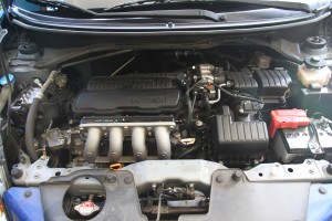 The Brio's 1.3-liter i-VTEC engine is the best in its class.  CDN PHOTO/BRIAN J. OCHOA