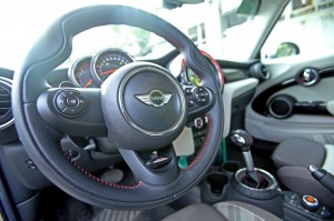  John Cooper Works steering wheel makes you feel like a racing legend. CDN PHOTO/LITO TECSON