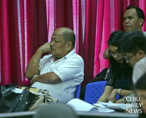 Dumanjug Mayor Nelson Garcia, seen here during the Provincial Board (PB) session, says he will decide on what course to take after they decide on the length of his suspension.  (CDN Photo/Lito Tecson)