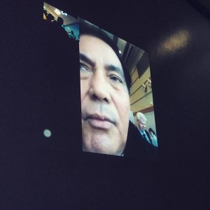 From Japan, Cebu City Mayor Michael Rama talks to Cebu media using Facetime. (CDN PHOTO/ JOSE SANTINO BUNACHITA)