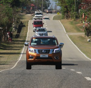 On the highway, the Navara drives like a SUV as it is both very comfortable and very stable. CDN PHOTO/BRIAN J. OCHOA