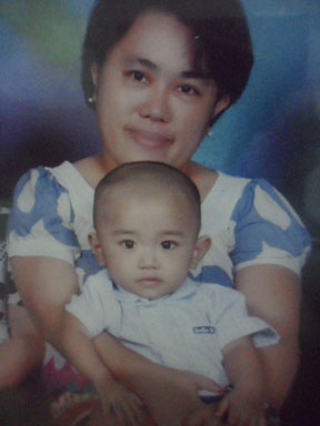 Young  Rain on his first birthday with mother Maria Eleanor E. Valeros. He is 6 years old now. CONTRIBUTED PHOTO