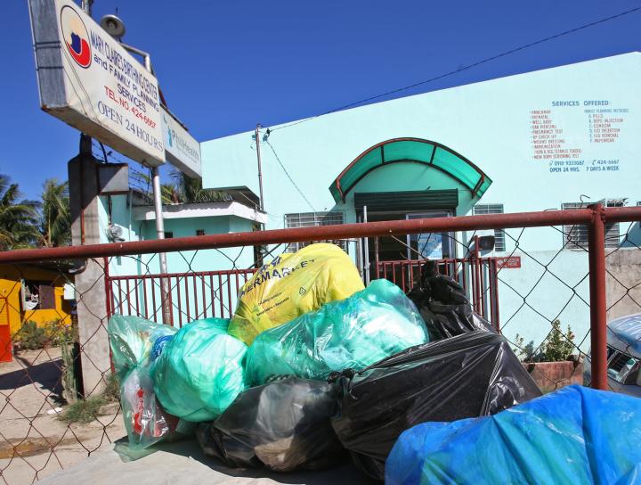 A birthing center in Sun-ok, Tayud, Consolacion town has yet to dispose of its mounting garbage after PASSI still has to secure a treatment, storage and disposal permit. (CDN PHOTO/ JUNJIE MENDOZA)