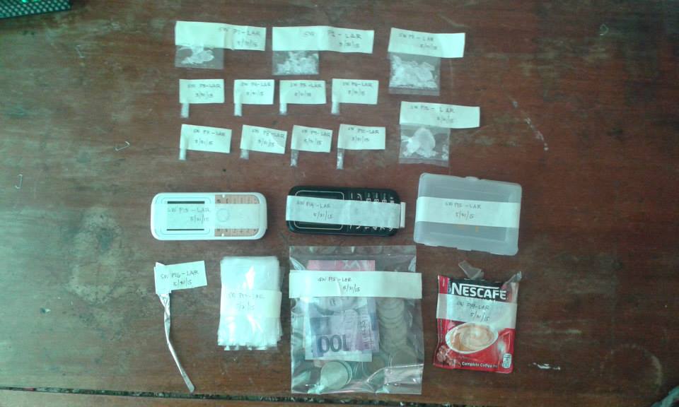 These are the items that the police recovered from the residence of  (PHOTO FROM FACEBOOK PAGE OF MEDELLIN POLICE)