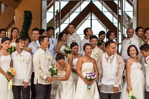 After living together for several years without church blessing, twenty-three couples  finally exchanged their vows in a free mass wedding hosted by Shangri-La’s Mactan Resort & Spa.  (Contributed)