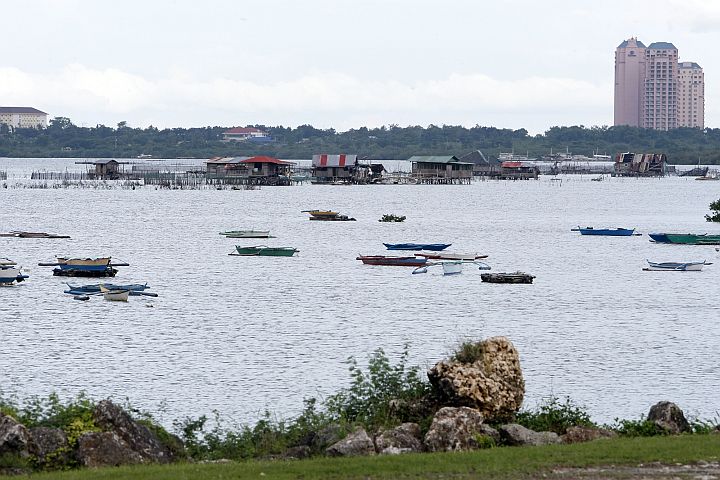 A view of the Mactan Channel covering barangays Ibo, Buaya and Mactan. These barangays were covered in the proposed Lapu-Lapu City reclamation project that was turned down by DENR.