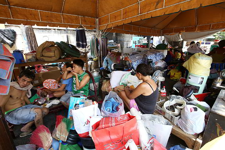 Residents of F. Ramos Extension in barangay Capitol Site, whose houses were demolished last Friday, are left living in tents as they await relocation by the city government. (CDN Photo/Junjie Mendoza)