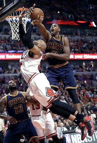 Chicago— Cleveland displayed its depth of talent in the absence of strong performances by LeBron James and Kyrie Irving.