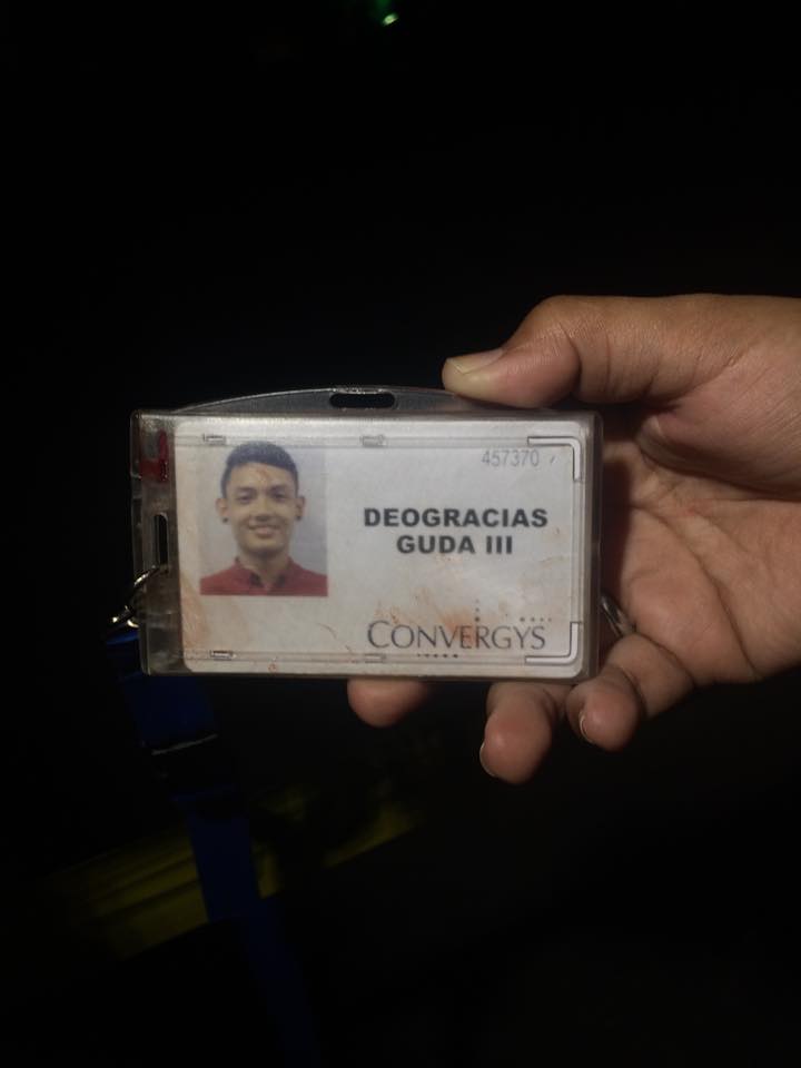 Deogracias Guda III's ID