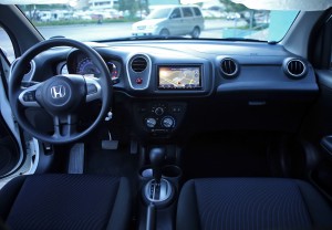 The dashboard looks like that of the Honda Brio. It’s cute and functional. CDN PHOTO/Lito Tecson