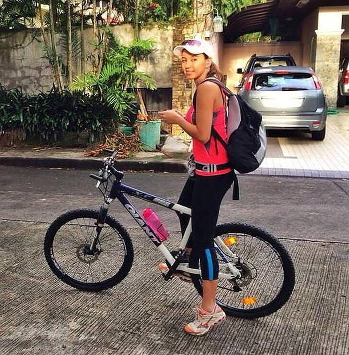 Beauty queen Natalie Tarin takes on a different challenge when she competes in the upcoming Ironman event. (Contributed)