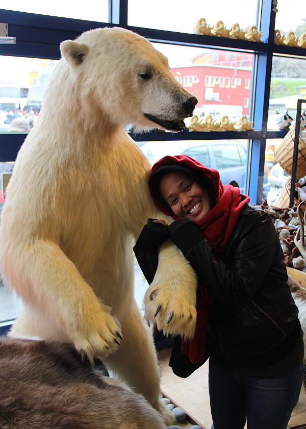 Anna and a Polar Bear