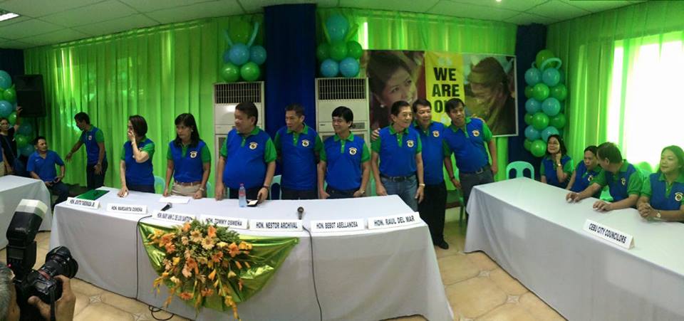 BOPK-allied Cebu City councilors, officials welcome Councilor Mary Ann De los Santos to their political team at the barangay Lahug, Cebu City. (CDN PHOTO/ JOSE SANTINO BUNACHITA)