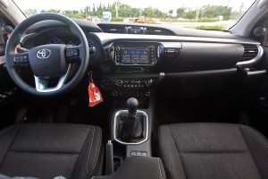 The Hilux's dashboard is more sophisticated and luxurious than the previous generation. CDN PHOTO/TONEE DESPOJO