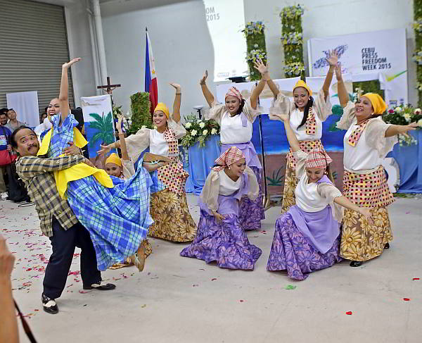KBP draws in some traditional Filipino touches for their presentation.  (CDN PHOTO/LITO TECSON)