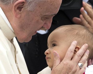 pope and child