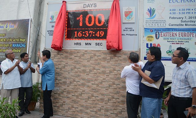 100 DAYS COUNDOWN TO IEC 2016 Unveilling of the countdown timer. 100 days to go to IEC2016(CDN PHOTO/CHRISTIAN MANINGO)