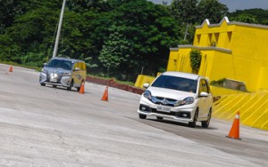 A Toyota Alphard and Honda Mobilio RS Navi are being tested by members of CAGI. contributed photo