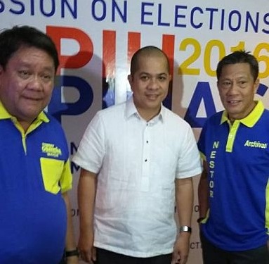 Former Cebu City mayor Tomas Osmeña has filed his certificate of candidacy together with his runningmate Nestor Archival