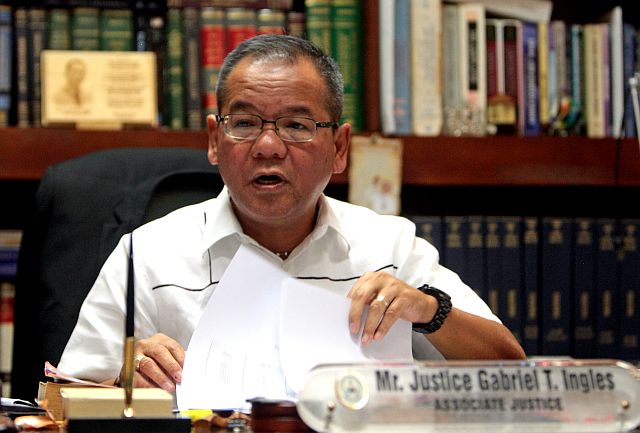 COURT CASES/OCT 22,2015: Justice Garbriel Ingles, associate Justice Court of Appeals update the media on the court cases pending to their court. (CDN PHOTO/TONEE DESPOJO)