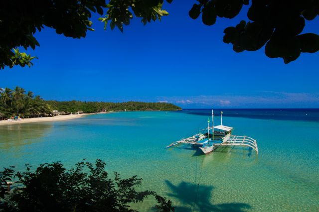 The boat is in  a beach in San Francisco town, Camotes Islands.  (Photo by: Boboi Costas.)