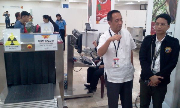 MCIAA General Mamager Nigel Paul Villarete shows safety of passengers from bad elements including "Tanim bala".  He also shows that ammunitions brought by passengers at airport is not unusual.(CDN PHOTO/NORMAN MENDOZA)