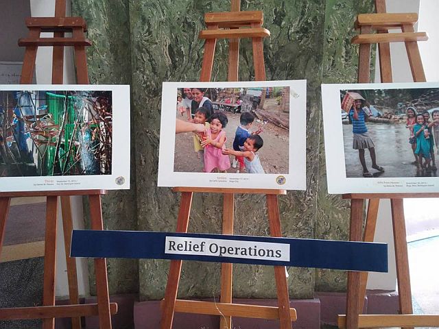 Some of the photos in the 2nd Yolanda Anniversary Commemoration which opened today at the Capitol Social Hall.