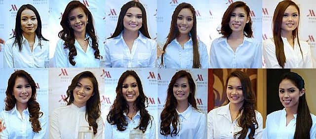 The 12 candidates for Miss Cebu 2016. (CDN PHOTO/GERARD PAREJA)