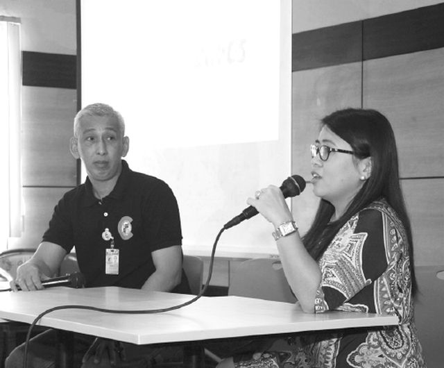 CPADAC executive director Joey Herrera and Provincial Board Member Ivy Durano Mecca at the presscon of Drug Abuse Prevention Week. (CDN PHOTO/CHRISTIAN MANINGO)