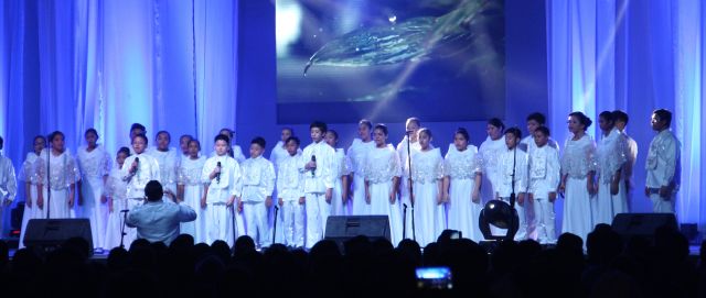 Mandaue Children's Choir performs during the Priests of Cebu in Concert at the IEC Pavilion. (CDN PHOPTO/SAMMY NAVAJA)