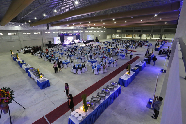 TURN OVER OF IEC PAVILION/NOV. 21, 2015: The Plenary hall of the International Eucharistic Congress (IEC) Pavillion used during the turn over to the Cebu Archdioceses yesterday afternoon by Duros Development Corp.(CDN PHOTO/JUNJIE MENDOZA)