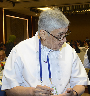 DOJ chief state counsel Ricardo Paras answers questions from reporters during the conference. (CDN PHOTO/CHRISTIAN MANINGO)