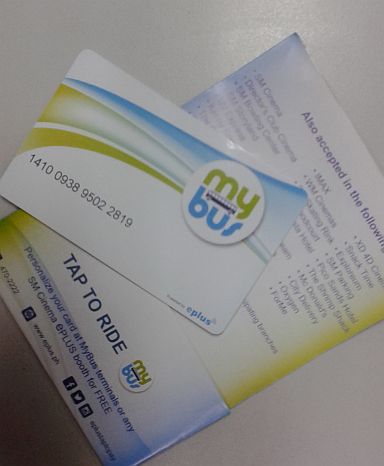 An SM MyBus card that can be bought at the station for P200. (CDN PHOTO/MICHELL PADAYHAG)