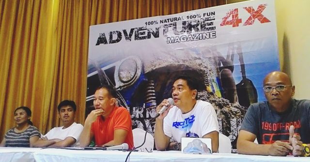 From left: lone female off-road racer Mayla Alibia, top raked Michael Cerin, Adventure 4X magazine publisher Neil Palabrica, Nasfor president Ramon Toong and race director Bernie Bayani.