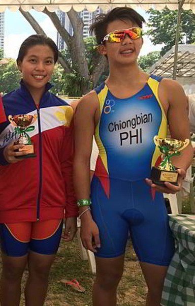 Aaliyah Mataragnon and Yuan Chiongbian are just two of Cebu's rising junior triathletes.