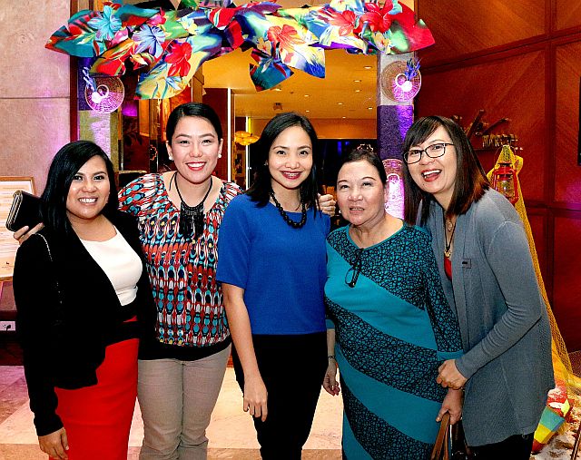 Marco Polo’s communications manager Manna Alcaraz, PRO Yvonne Silva, events/promotions manager Tara Merced, culinary consultant Jessica Avila and E-marketing manager Yumny Mariot