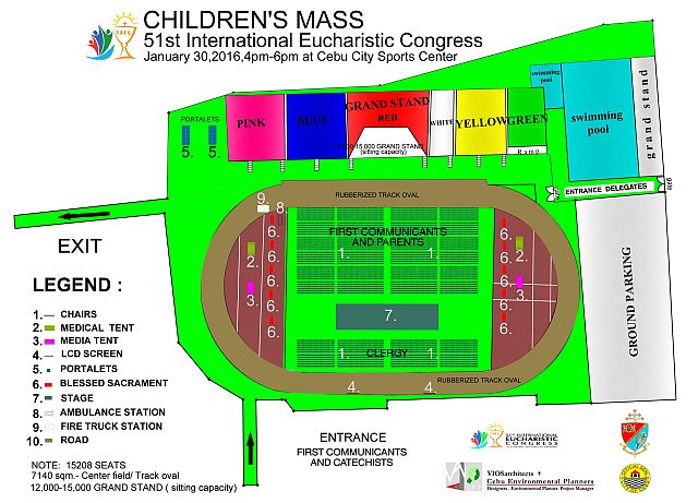 Layout of the Mass at the Abellana Grounds
