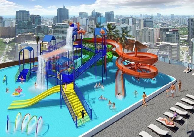 Here is a computer generated artist's rendition of the Skywaterpark on J Center Mall. (SKYSCRAPERCITY.COM)
