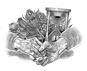 illustration_for 3JAN2016_SUNDAY_renelevera_DUMDUM'S ESSAY_HANDS FLOWERS