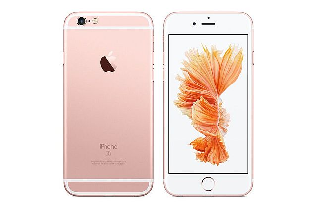 Apple iPhone 6s is rose gold.