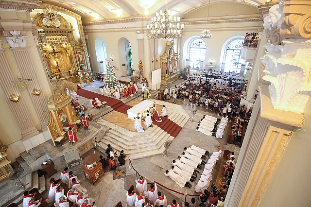 ORDINATION/DEC 28,2015: Cebu Archbishop Jose Palma ordains thirteen deacons at the Cebu Metropolitan Cathedral. (CDN PHOTO/SAMMY DAVAJA)