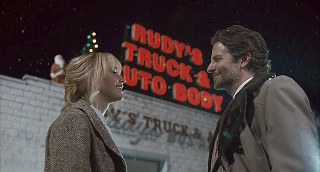 Jennifer Lawrence and Bradley Cooper in JOY.